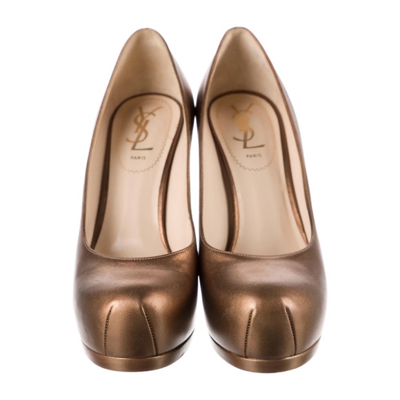 Yves Saint Laurent Tribtoo 80 Pumps
Brown & Metallic - Picture 6 of 7